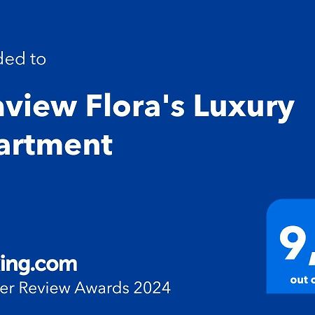 Seaview Flora'S Luxury Apartment-300Meters From The Beach Rethymno  ภายนอก รูปภาพ