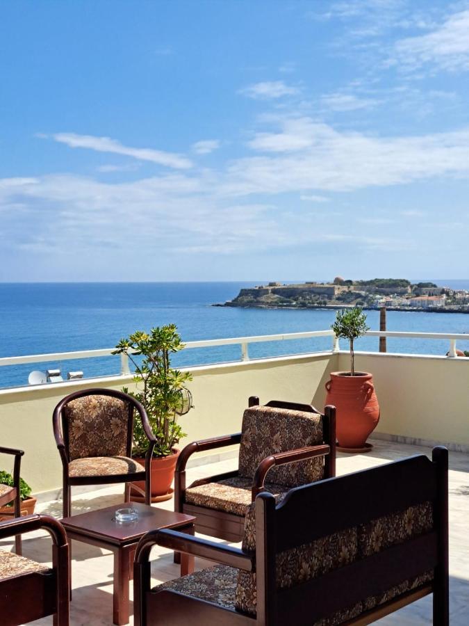 Seaview Flora'S Luxury Apartment-300Meters From The Beach Rethymno  ภายนอก รูปภาพ