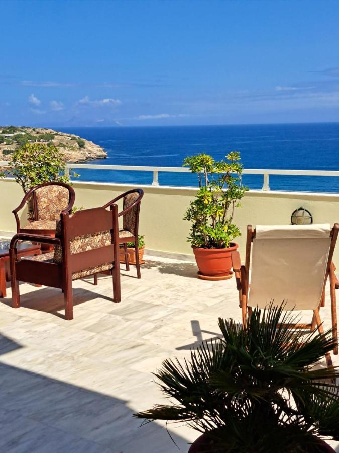 Seaview Flora'S Luxury Apartment-300Meters From The Beach Rethymno  ภายนอก รูปภาพ