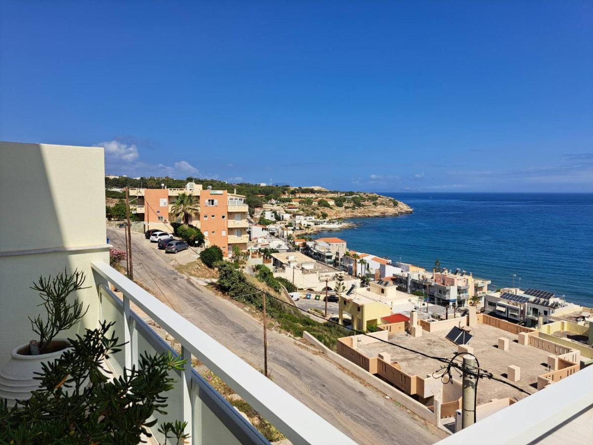 Seaview Flora'S Luxury Apartment-300Meters From The Beach Rethymno  ภายนอก รูปภาพ