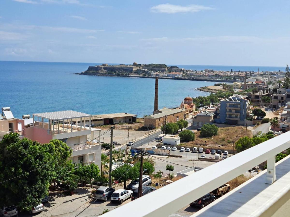 Seaview Flora'S Luxury Apartment-300Meters From The Beach Rethymno  ภายนอก รูปภาพ