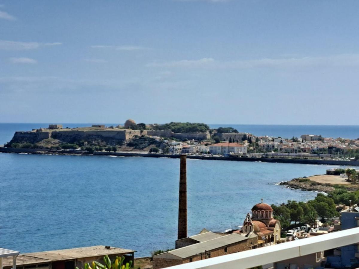 Seaview Flora'S Luxury Apartment-300Meters From The Beach Rethymno  ภายนอก รูปภาพ