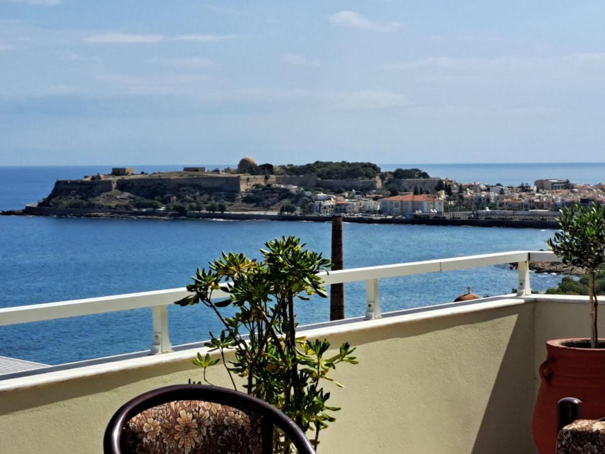 Seaview Flora'S Luxury Apartment-300Meters From The Beach Rethymno  ภายนอก รูปภาพ